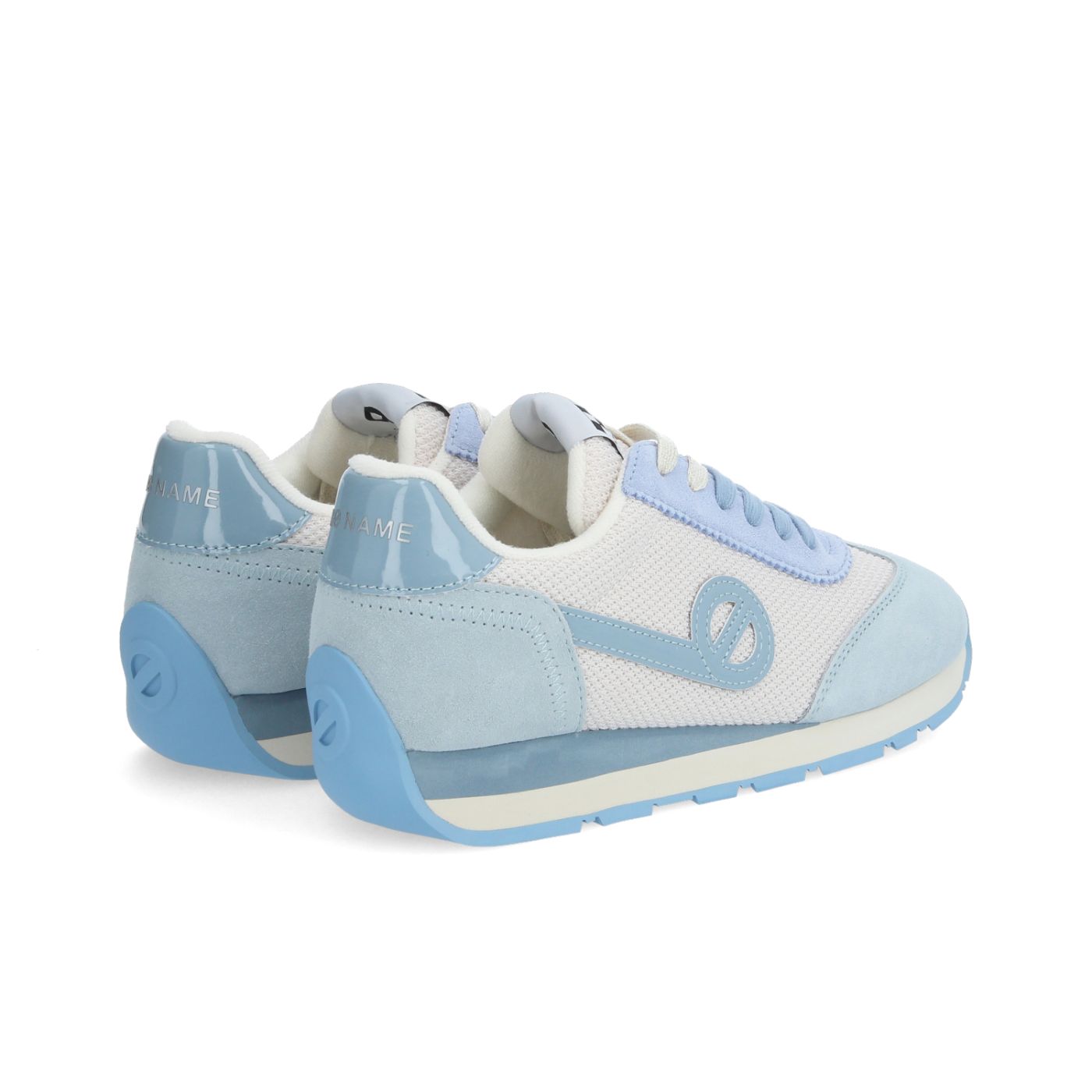 CITY RUN JOGGER W - S.KNIT/SD/PAT - BIANCO SPORCO/BLU